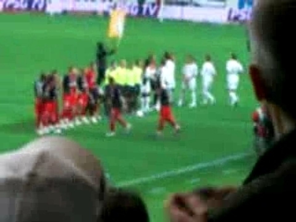 psg lorient entree des joueurs