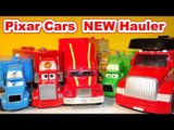 Pixar Cars New Hauler 1998 Getty Hauler with Mack Lightning McQueen Hauler from Disney Pixar Cars