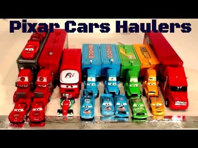 Disney Pixar Mack Truck and Disney Cars lightning Mcqueen Toys Cars 2 from Disney Pixar Care Mater