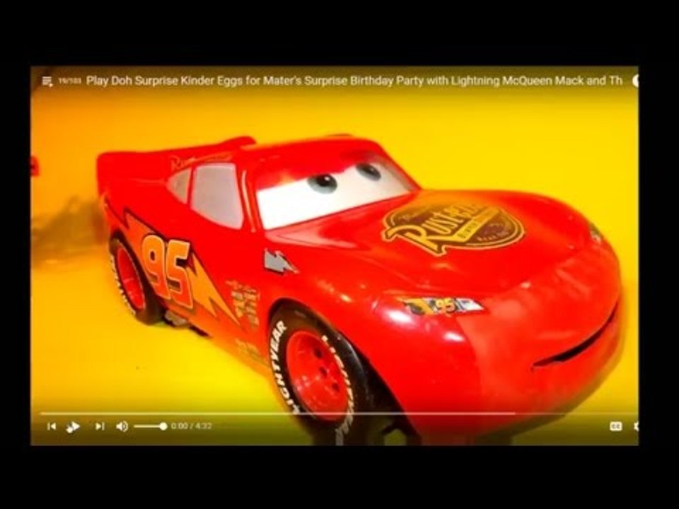 The Pixar Cars Live Stream with Lightning McQueen Cars and Mater with Cars 2 Race Cars