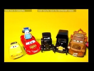 Pixar Cars mini series with Lizzie and the Stranger and Lightning McQueen Micro Drifter Race Set