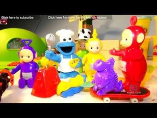 The Teletubbies Marathon with The Cookie Monster Chef and Play Doh