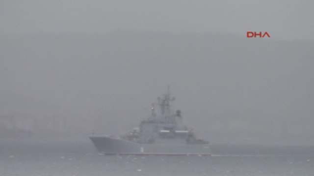 Çanakkale-Rus Savaş Gemisi Ceasar Kunikov Akdeniz' E Iniyor