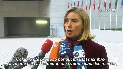 Syrie: l'UE n'envisage pas de sanctions contre la Russie