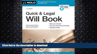READ  Quick   Legal Will Book FULL ONLINE