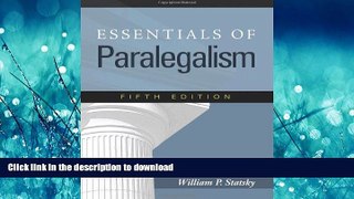 FAVORIT BOOK Essentials of Paralegalism READ EBOOK