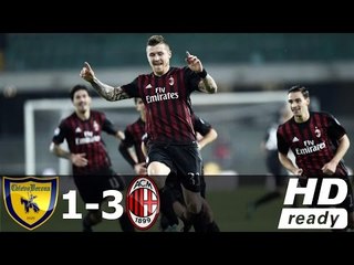 Chievo vs Milan 1- 3 All Goals  Highlights (Serie A 2016) [Premier League match]