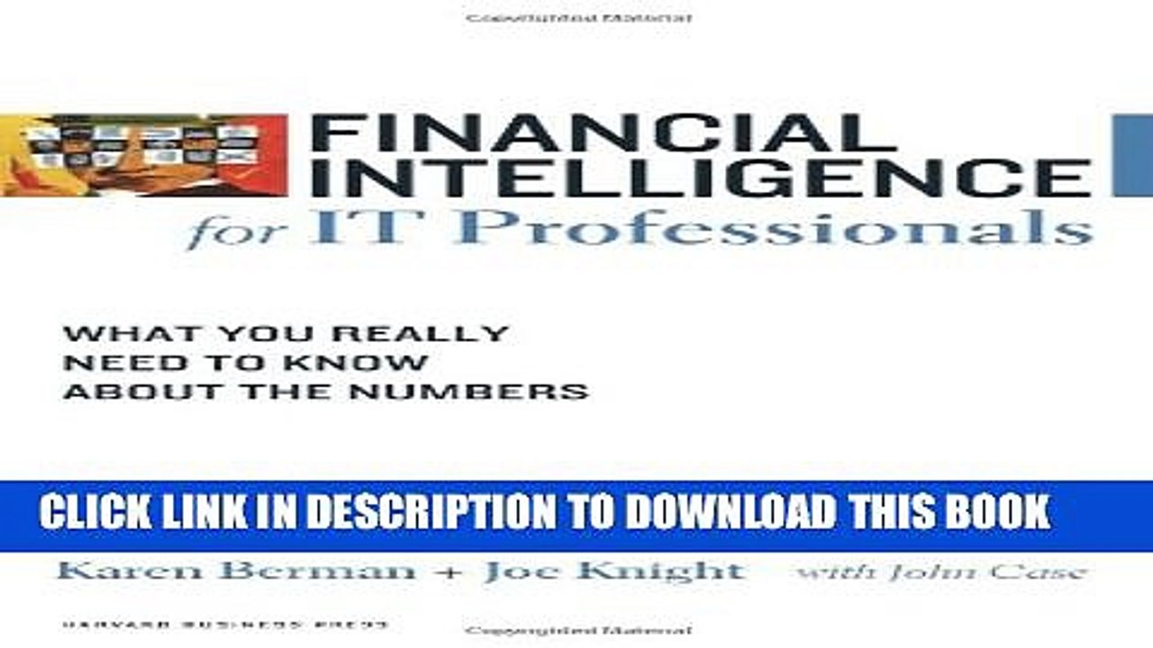 [PDF] Financial Intelligence for IT Professionals: What You Really Need to Know About the Numbers