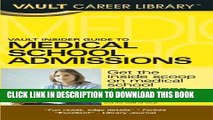 [PDF] Vault Insider Guide to Medical School Admissions (Vault Career Library) Popular Colection