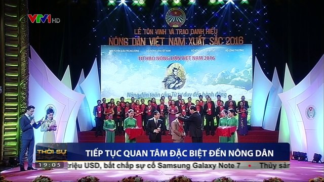 Chủ tịch nước Trần Đại Quang phát biểu tại lễ tôn vinh và trao danh hiệu nông dân Việt Nam xuất sắc 2016