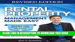 [PDF] Rental Property Management Made Easy- Learn the Step By Step Process Popular Collection