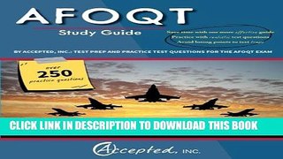 [PDF] AFOQT Study Guide: Test Prep and Practice Test Questions for the AFOQT Exam Full Online