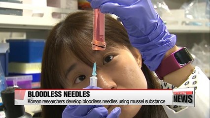 Korean researchers develop bloodless needles using mussel substance