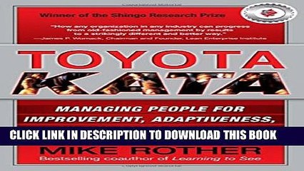 [PDF] Toyota Kata: Managing People for Improvement, Adaptiveness and Superior Results Full Colection