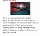 Interesting Facts About Dreams