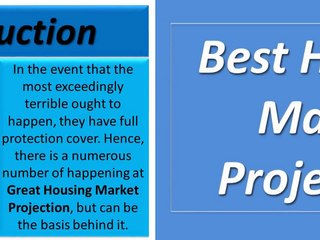 Best Housing Market Projections