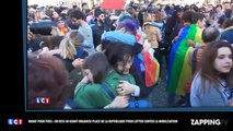 Manif pour tous : Un kiss-in géant pour lutter contre la manifestation (Vidéo)