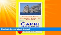 FAVORITE BOOK  Capri, Italy Travel Guide - Sightseeing, Hotel, Restaurant   Shopping Highlights