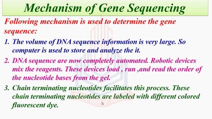 Mechanism and Application of Gene Sequencing, Reading of DNA Sequence