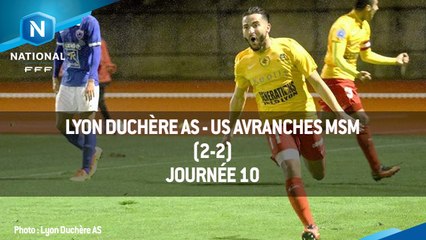 J10 : Lyon Duchère AS - US Avranches MSM (2-2), le résumé