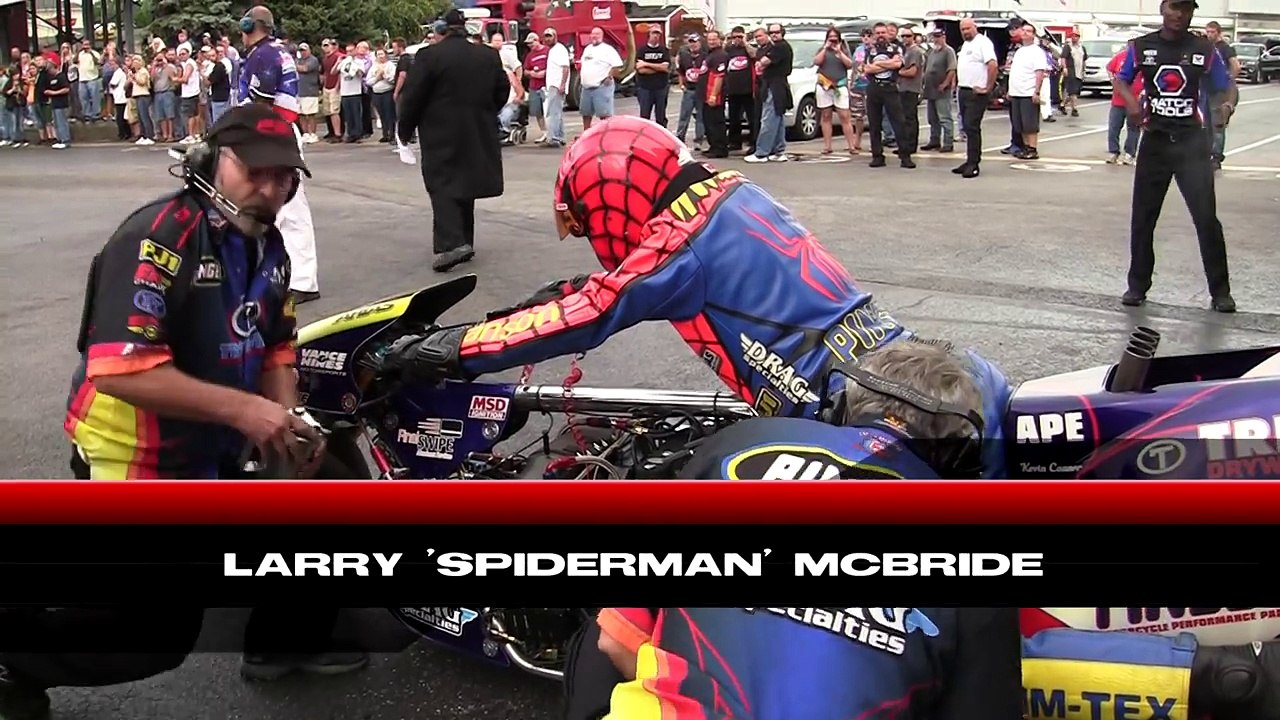 2013 Night Under Fire Larry Spiderman McBride Top Fuel Motorcycle Nostalgia Drag Racing Videos-VxKvHaKFIR0