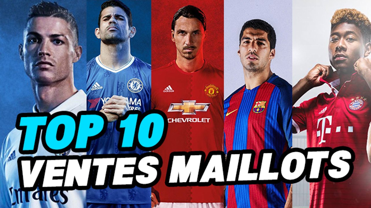 Top 10 des clubs qui vendent le plus de maillots !