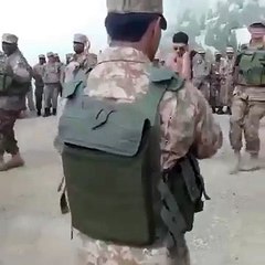 Pakistan Army soldiers Attan with Pashto Song