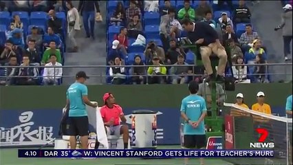 Tennis bad boy Nick Kyrgios has apologised for 'tanking' at the Shanghai Rolex Masters-FDRNBjVymrY