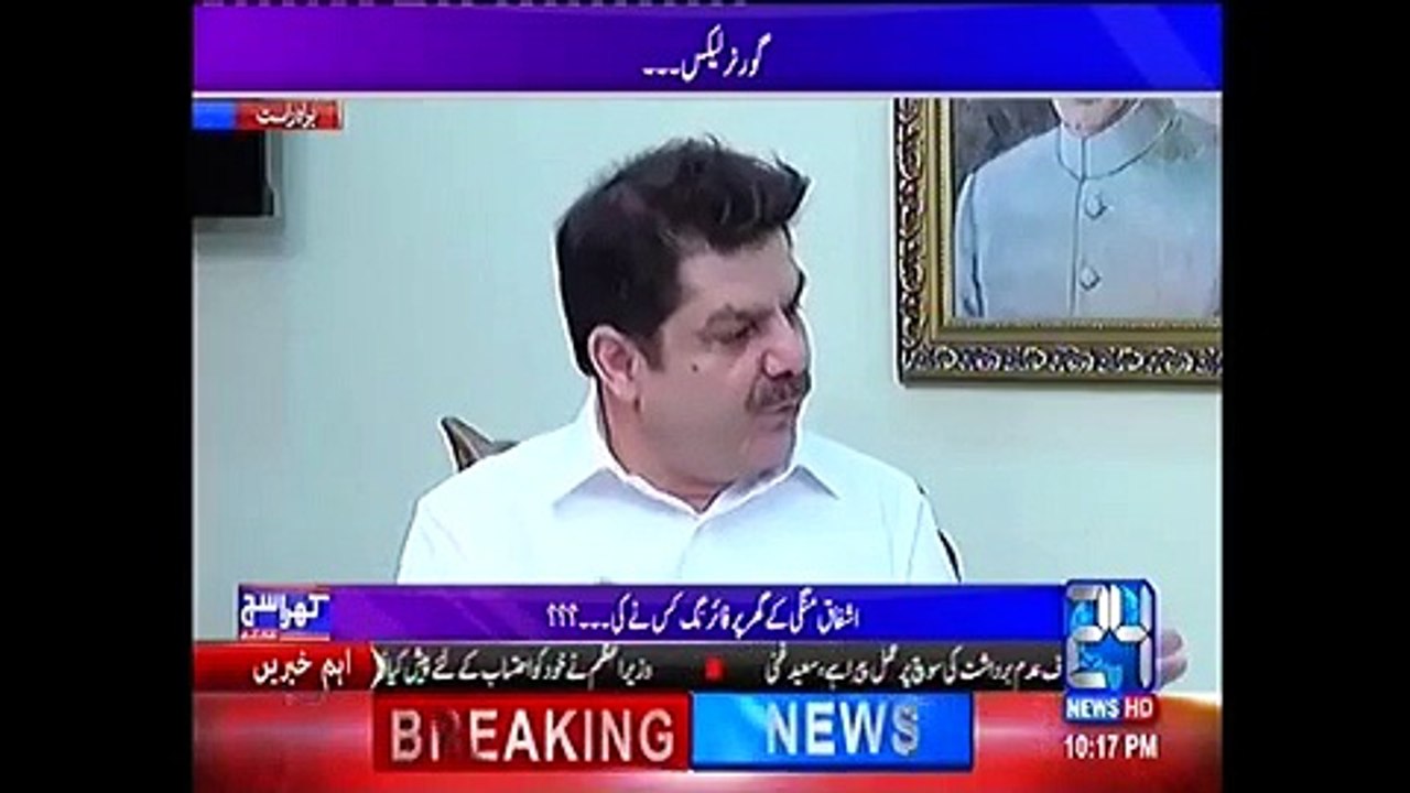 Mustafa Kamal President Pak Sarzameen Party in an exclusive interview  Khara Sach 17 October 2016 - Channel 24 News