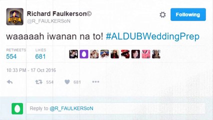 Eat Bulaga Oct. 18, 2016 Part 5: Pagbabasbas ng PARI kina Alden at Maine di kinaya ni Daddy Bae