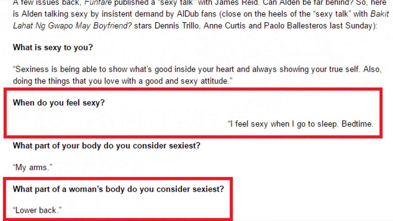 AlDub update Oct. 18, 2016 Part 1: Alden Richards nagsalita PINAKA-SEXY si Maine Mendoza