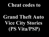 GTA Vice city stories cheat codes (PSP/PS Vita)