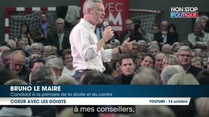 Bruno Le Maire, très ému, remercie ses soutiens ''Je vous aime''