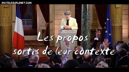 Les propos sortis de leur contexte