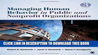 [Read PDF] Managing Human Behavior in Public and Nonprofit Organizations Ebook Free
