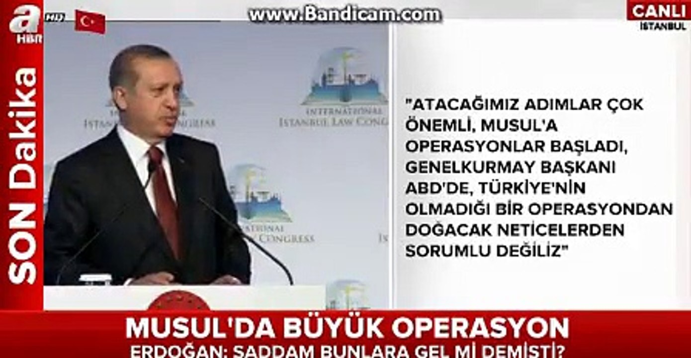 Son Dakika : Cumhurbaskanimizdan Misak-i-Milli Çikisi Musul Bizimdir