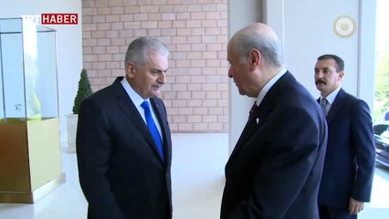 Başbakan Yıldırım ve Bahçeli görüşmesi başladı