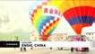 Hot air balloon festival held in central China