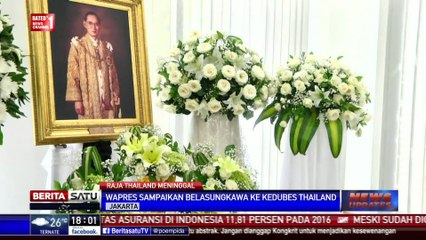 JK Sampaikan Belasungkawa Atas Wafatnya Raja Thailand