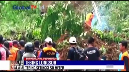 Tebing Setinggi 50 Meter di Banjarnegara Longsor