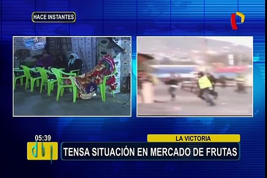 La Victoria: tensa situación en Mercado de Frutas