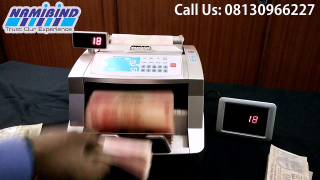 NOTE COUNTING MACHINE WITH FAKE NOTE DETECTOR