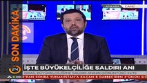 İşte İsrail Büyükelçiliğine saldırı anı