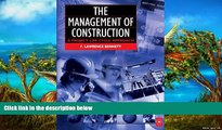 Deals in Books  The Management of Construction: A Project Lifecycle Approach  Premium Ebooks