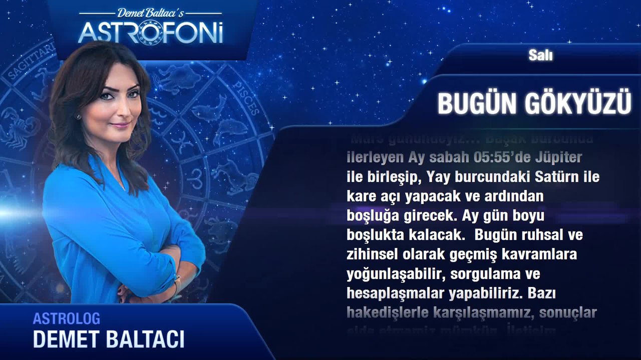 18 Ekim 2016 Salı Bugün Gökyüzü