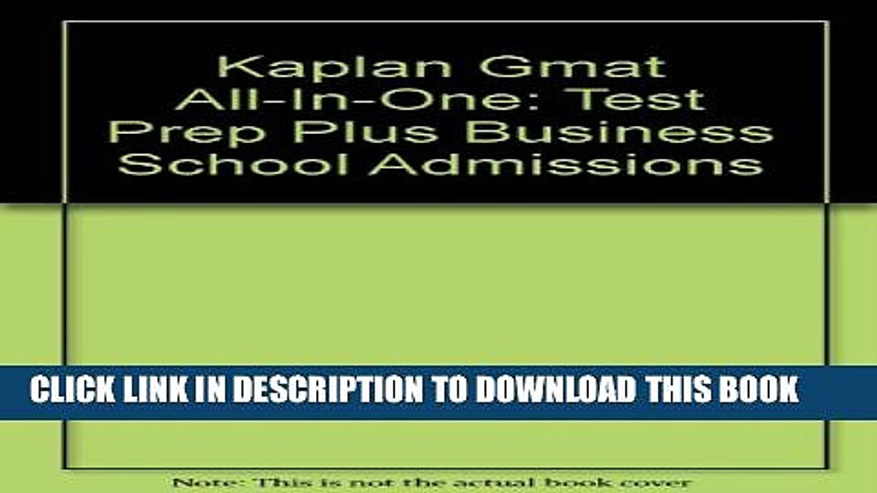 [PDF] GMAT All-in-One (Kaplan GMAT Premier Program (w/CD)) Full Online