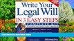 Deals in Books  Write Your Legal Will in 3 Easy Steps - US: Everything you need to write a legal