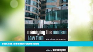 Big Deals  Managing the Modern Law Firm: New Challenges, New Perspectives  Best Seller Books Best
