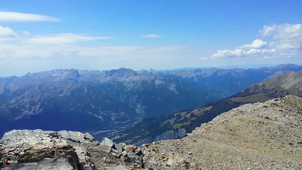 Panoramique au sommet de Chalanche (Ubaye)