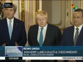 EE.UU. Reino Unido y ONU piden alto al fuego en Yemen
